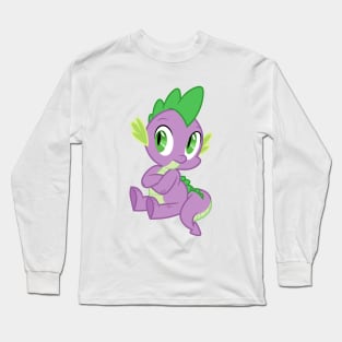 Spike sitting arms crossed Long Sleeve T-Shirt